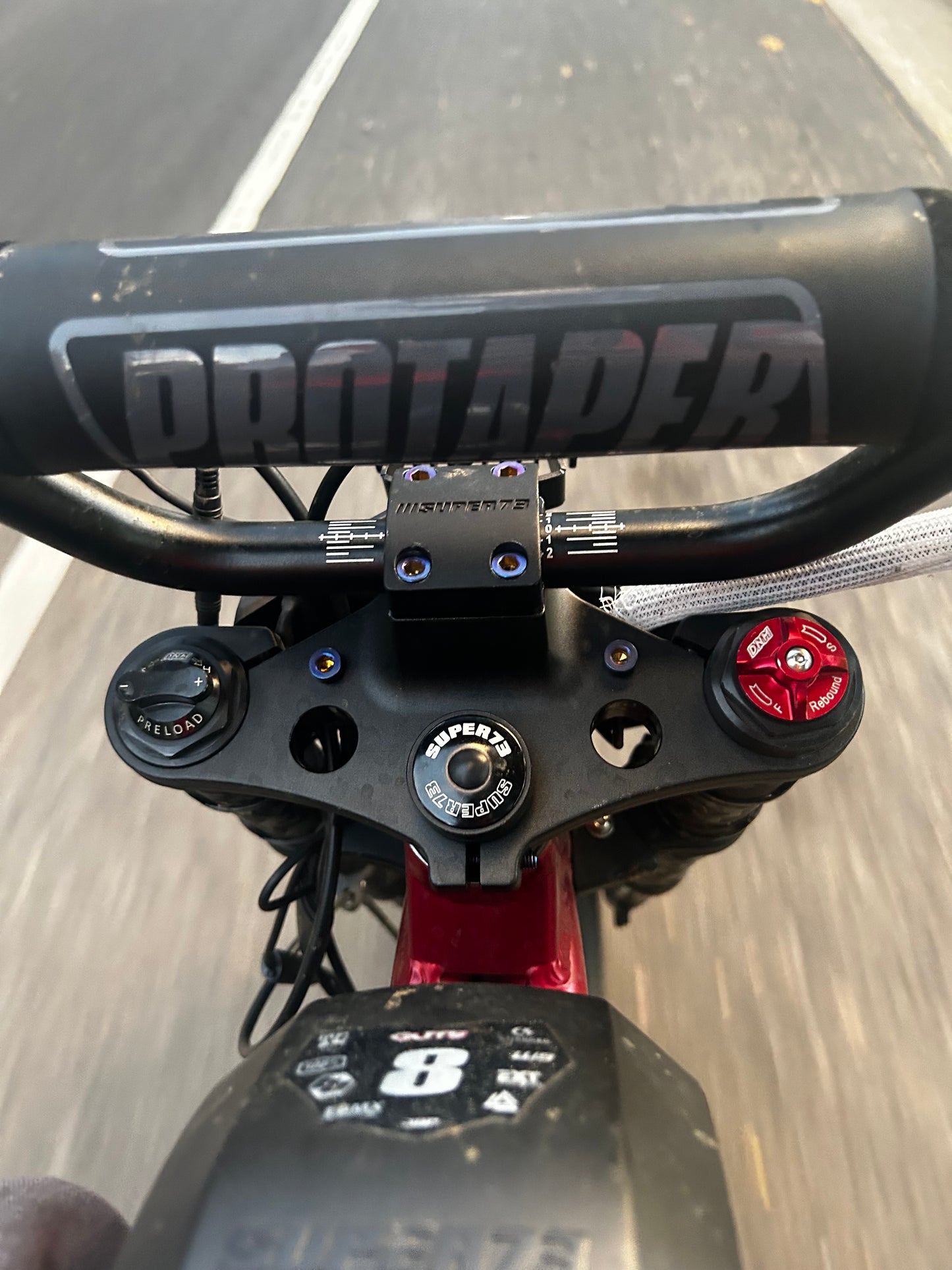 Super 73 handlebar titanium