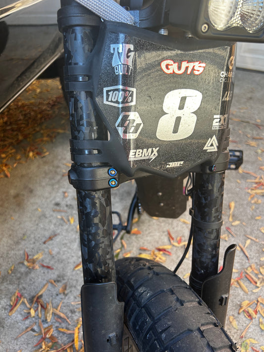 Super 73 triple clamp titanium